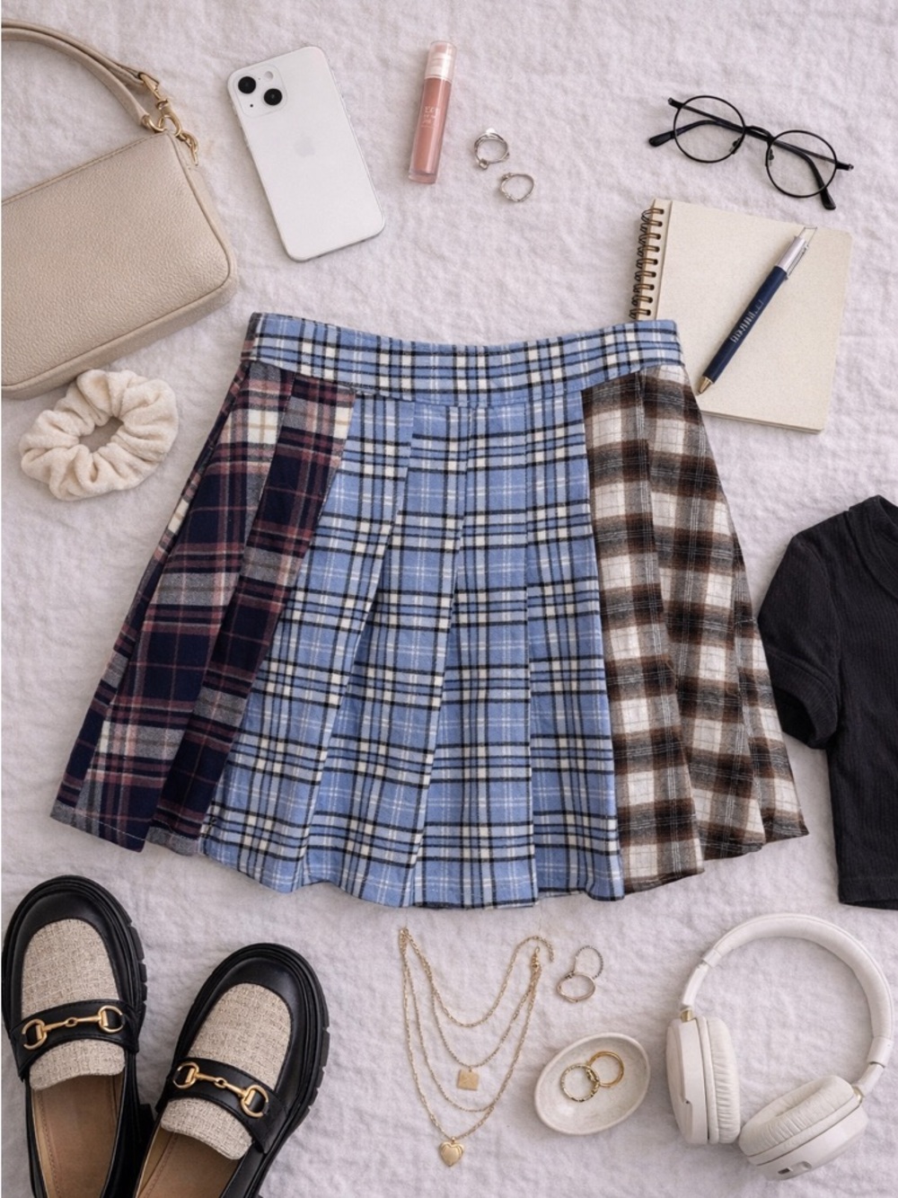 Hollister Plaid Mini Skirt Women’s Small Ultra High Rise Y2K Inspired